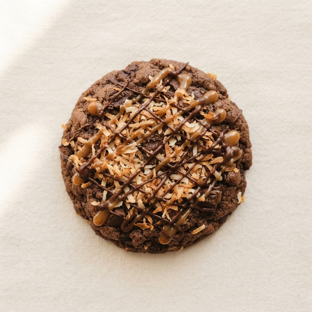 Caramel Coconut Chocolate cookie