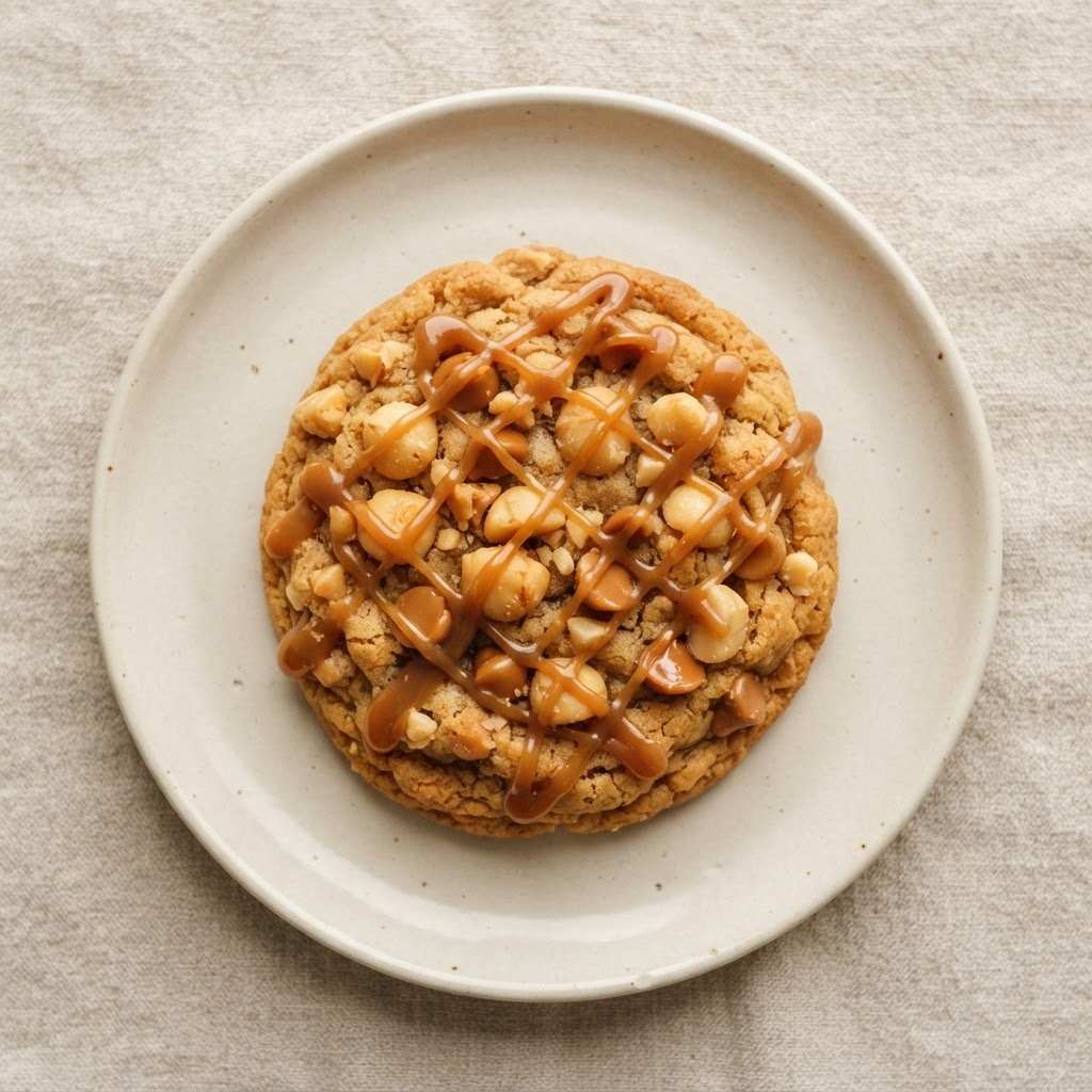 Caramel Macadamia cookie